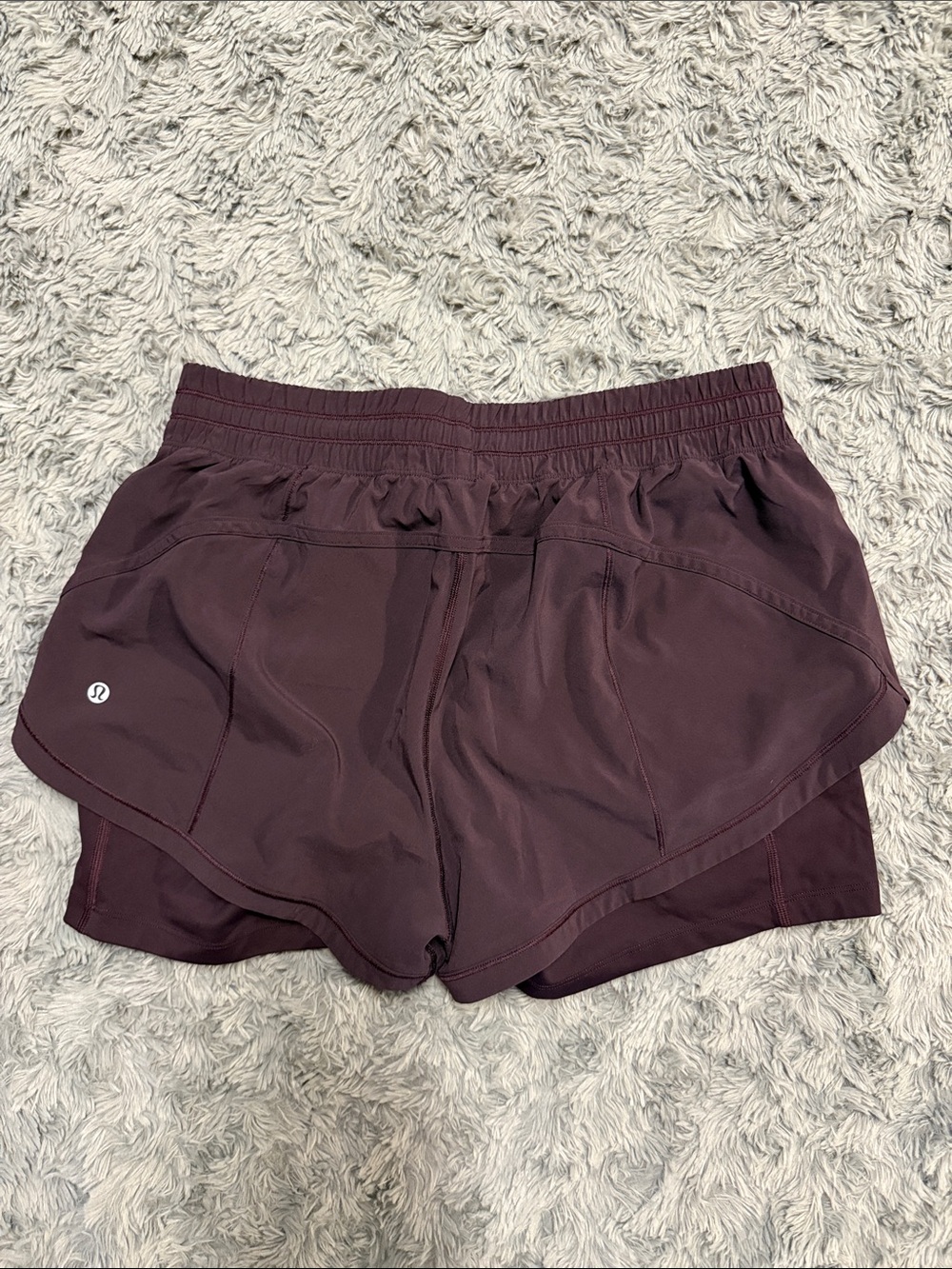 Lululemon Women’s Brown Athletic Layered Shorts size 12 - Picture 2 of 6